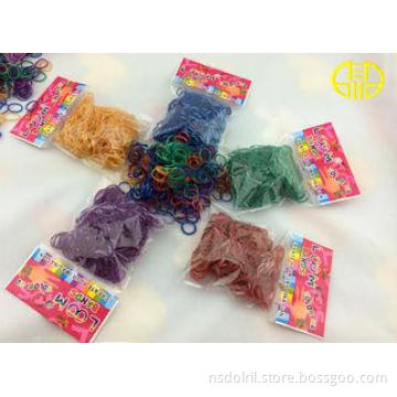 Purple DIY Metallic Rainbow Loom Rubber Band for bracelet ,